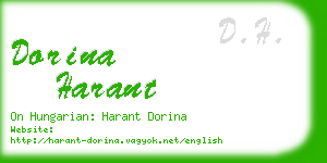 dorina harant business card